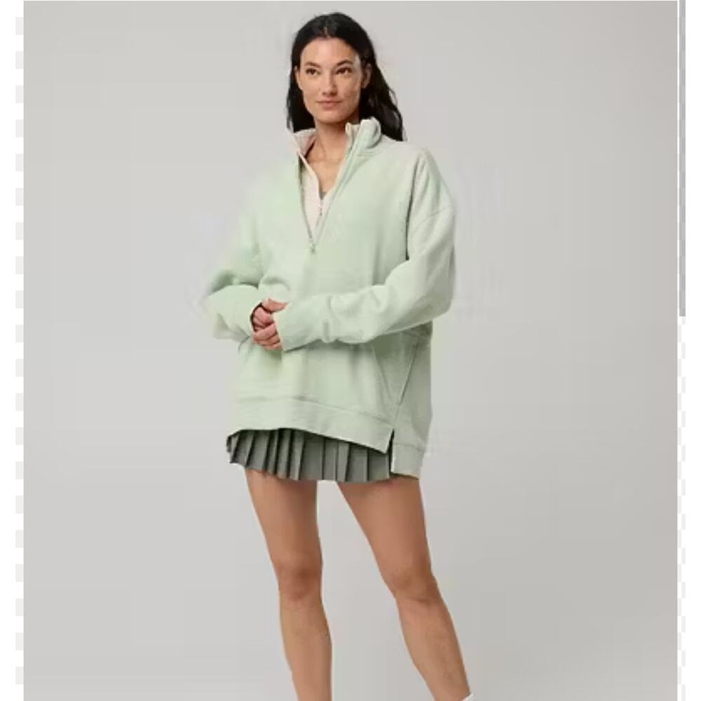 Offline By Aerie Cloud Fleece Quarter Zip Sweatshirt NWT